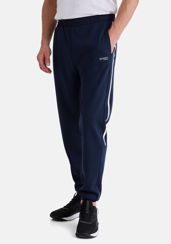 Stooker Men Tapered Sporthose 'Sean' in Blau: Vorderseite