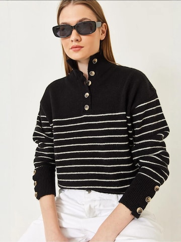 Pull-over Bianco Lucci en noir : devant