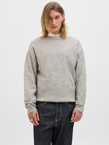 JACK & JONES Sweter 'JJESOHO OLLIE' w kolorze szary: przód