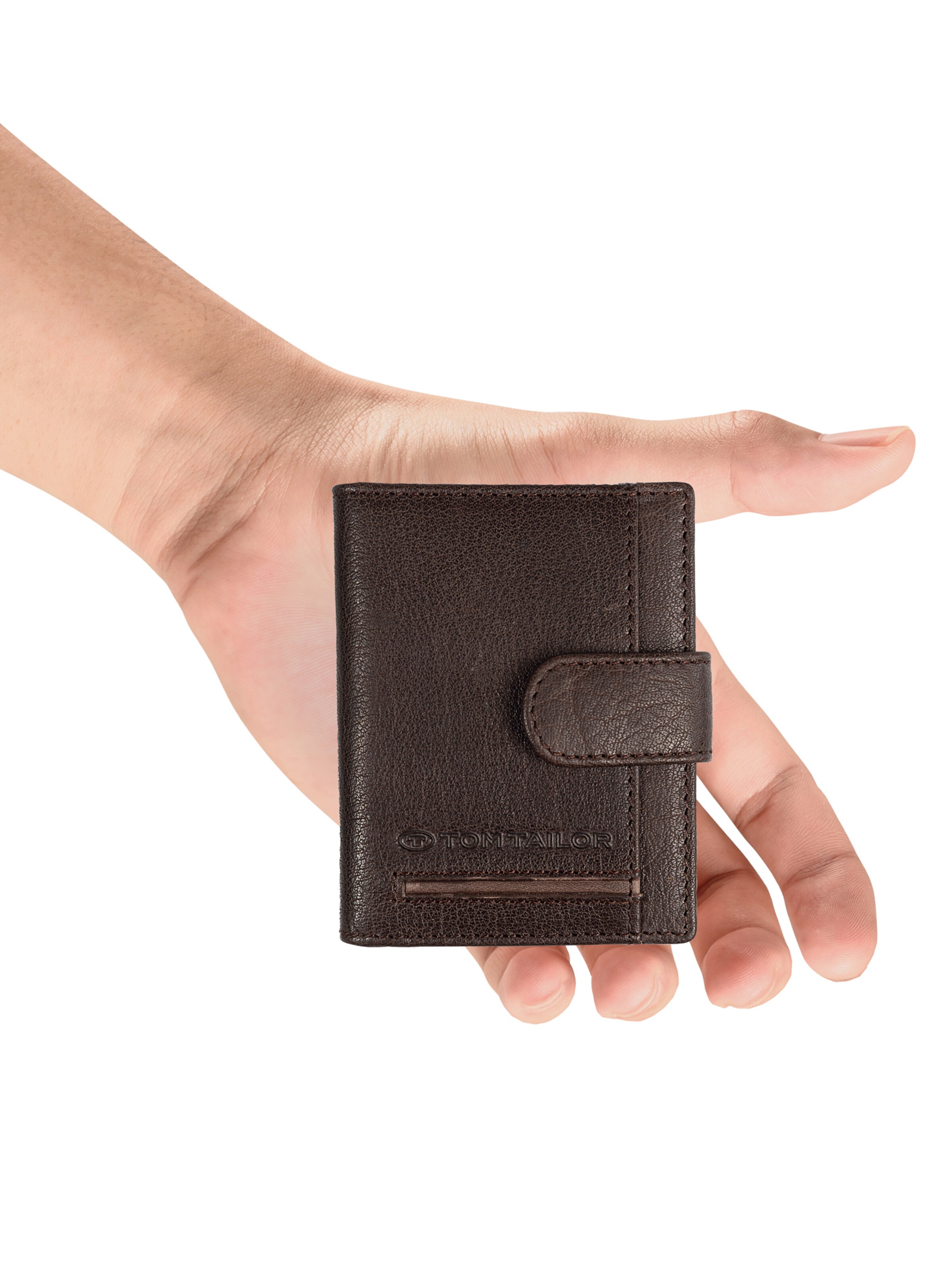 TOM TAILOR Portmonetka 'DEVON' w kolorze brązowy