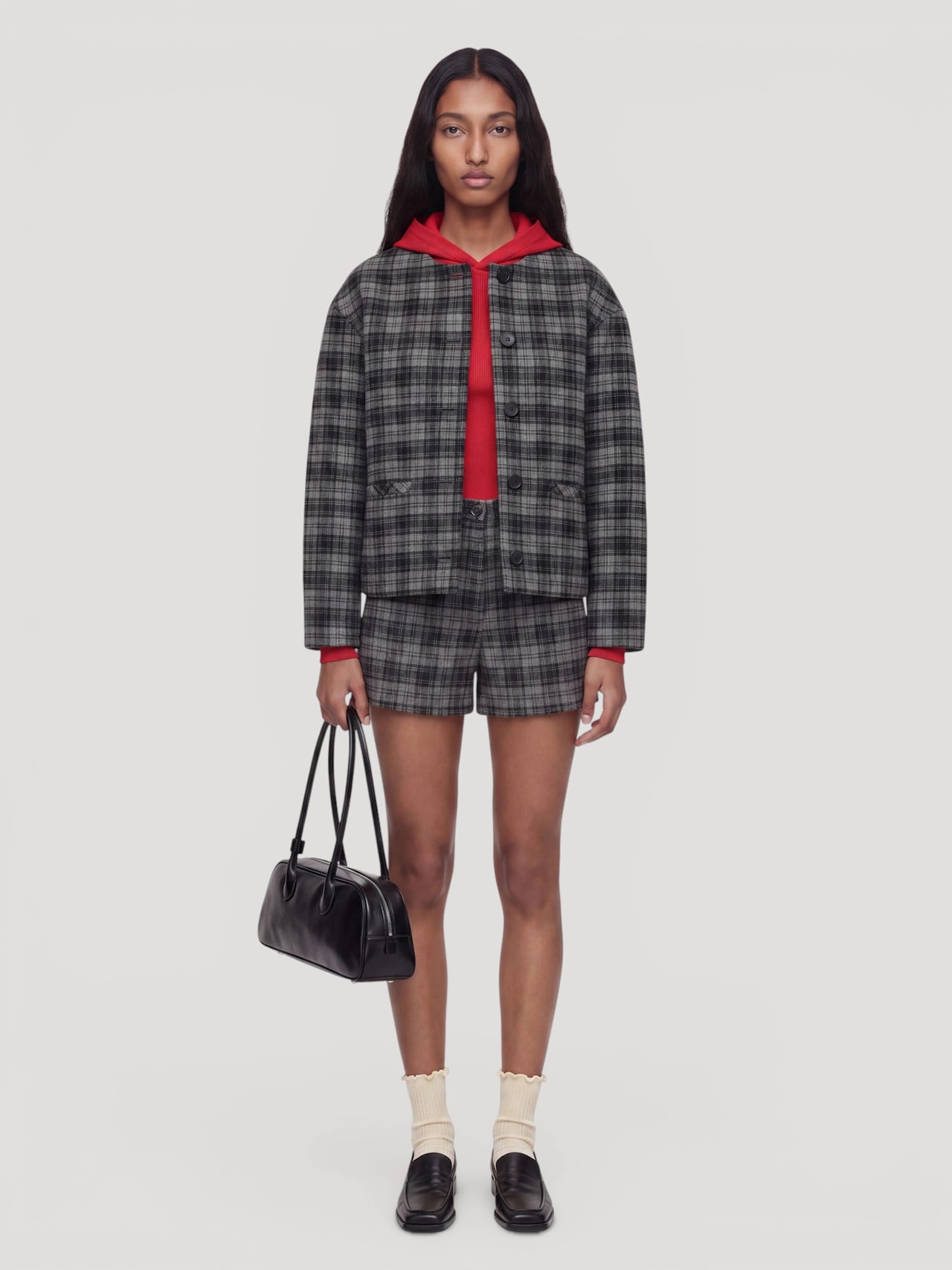 EDITED Tussenjas 'Aino Wool Jacket' Grijs