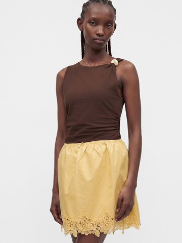 TOPSHOP Spódnica w kolorze żółty