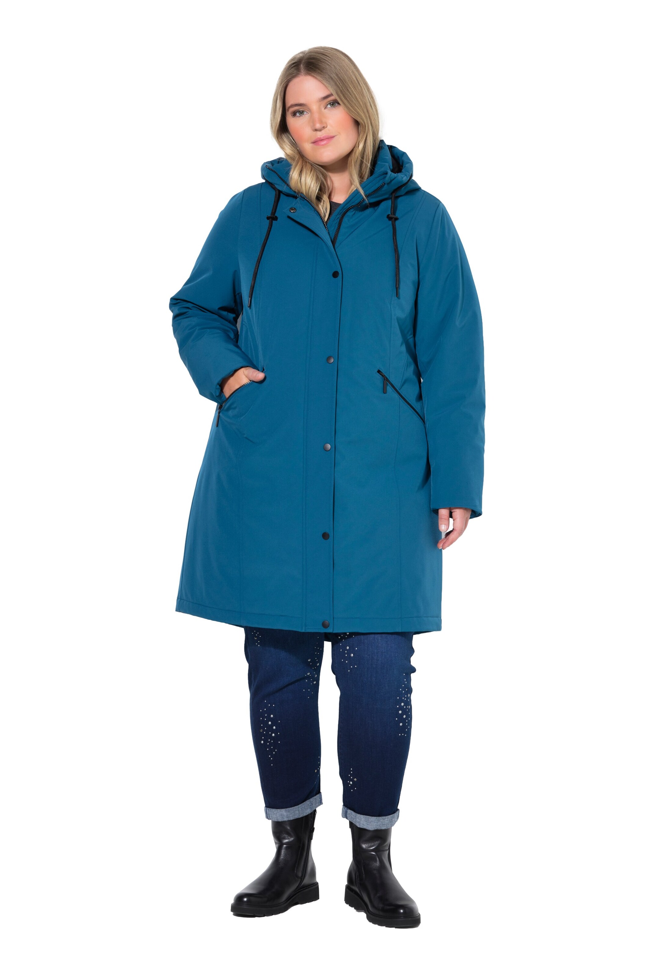 Ulla Popken Functionele jas in Blauw