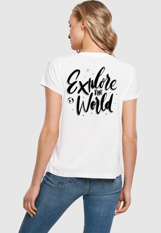 T-shirt 'Explore The World' Merchcode en blanc