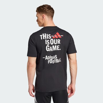 ADIDAS PERFORMANCE Functioneel shirt 'Football' in Zwart: voorkant