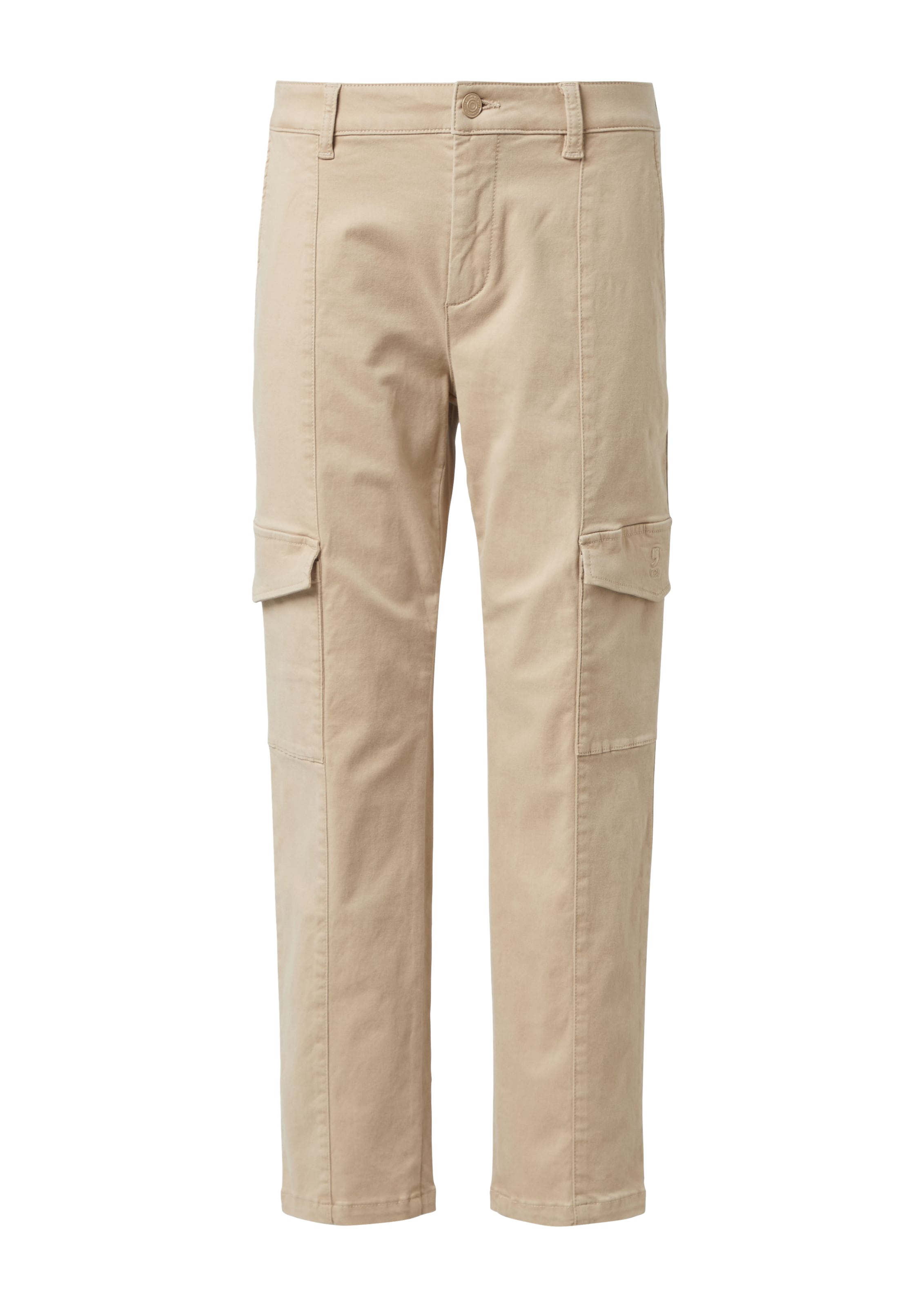 comma casual identity - Slimfit Pantalón cargo en beige: frente