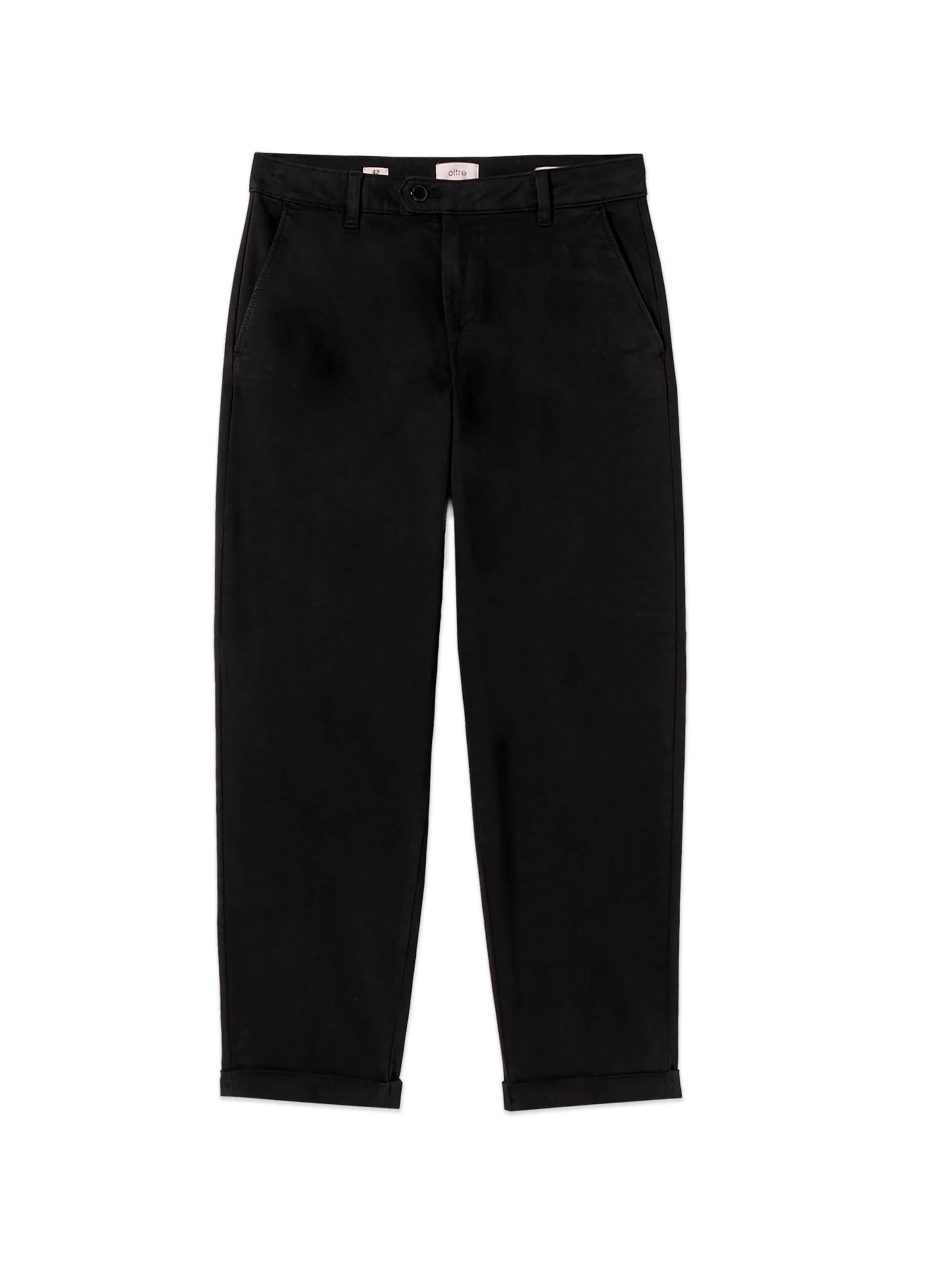 Loosefit Pantaloni di oltre in nero: frontale