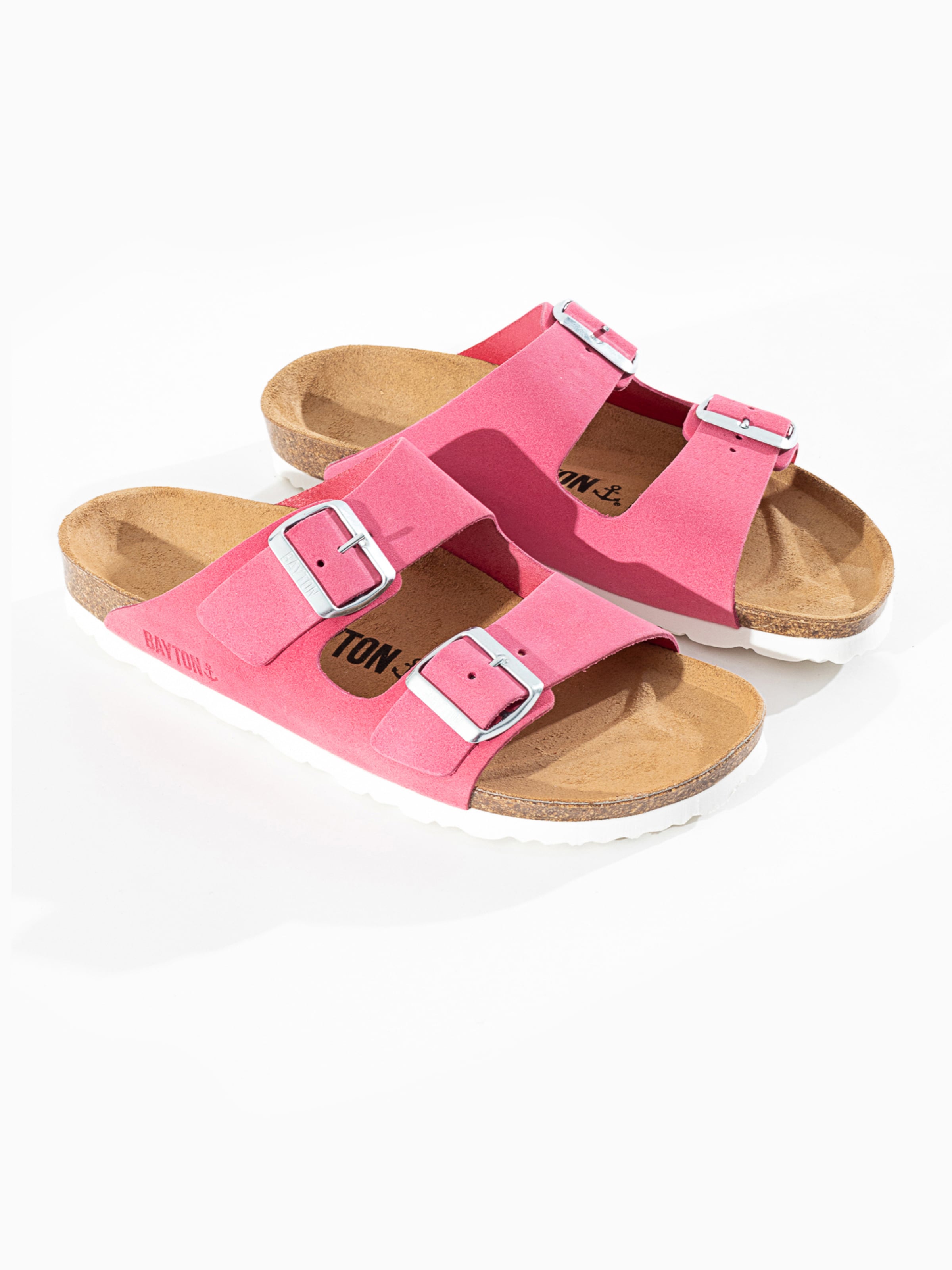 Mule 'Vegan' Bayton en rose : devant