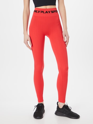 ONLY PLAY Skinny Sportovní kalhoty 'ANA' – červená: přední strana