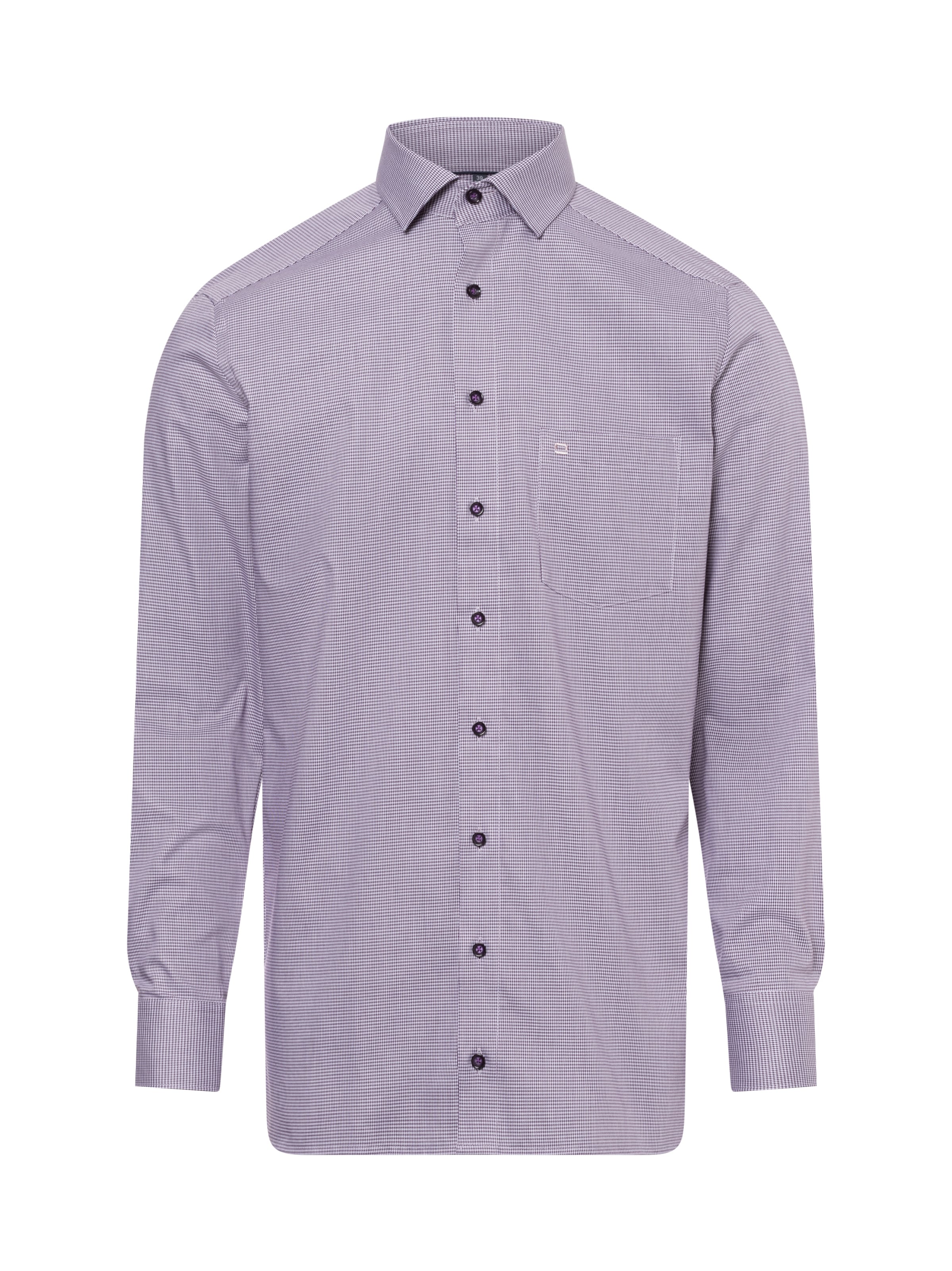 OLYMP Regular fit Button Up Shirt in Purple: front
