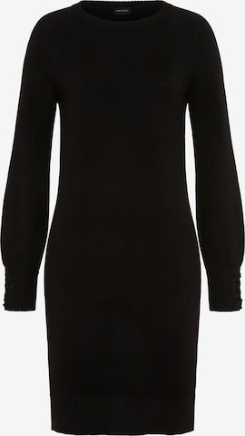LAURA SCOTT Knitted dress in Black: front