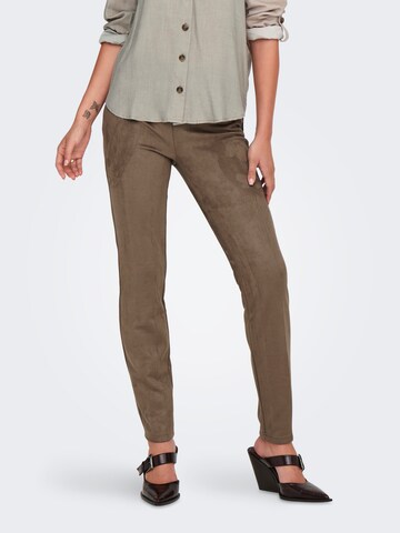 Skinny Leggings 'ONLAngaline' di ONLY in marrone: frontale