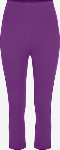 LASCANA Skinny Leggings in Purple: front