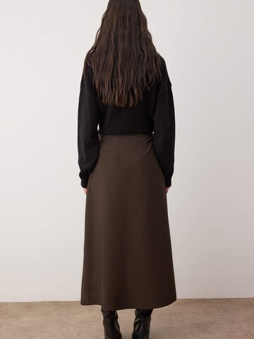 Trendyol Юбка в Коричневый