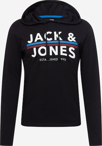 melns JACK & JONES Sportisks džemperis 'Ron': no priekšpuses
