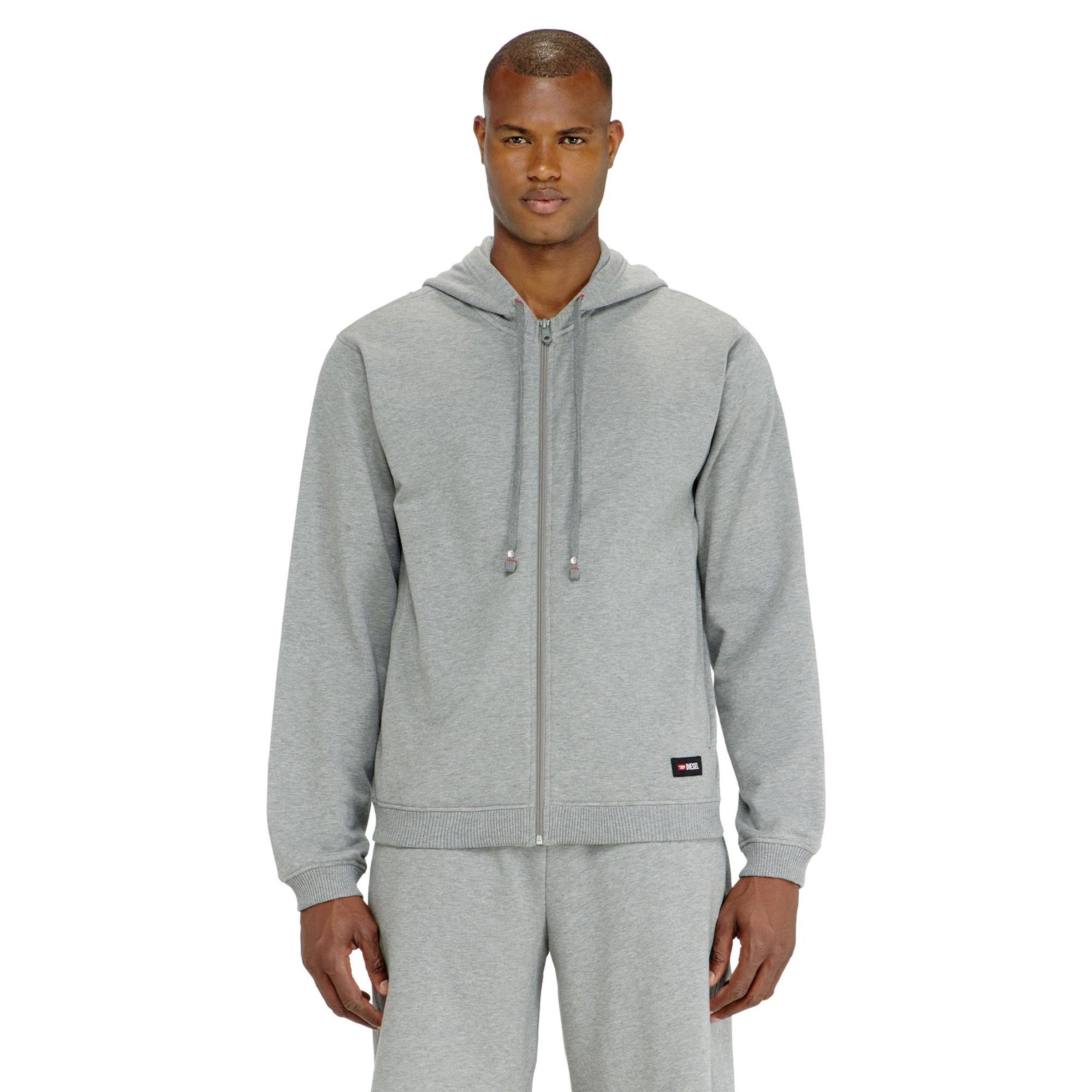 DIESEL Sweat jacket in Grey: front