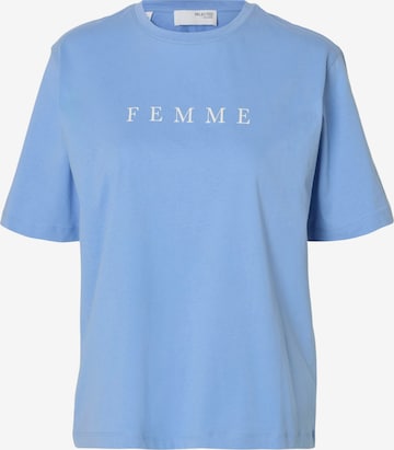 SELECTED Shirts 'VILJA' i blå: forside