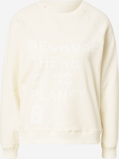 ECOALF Sweater majica 'CILANTR' u boja pijeska / bijela, Pregled proizvoda