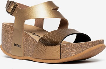 Bayton Strap sandal in Gold