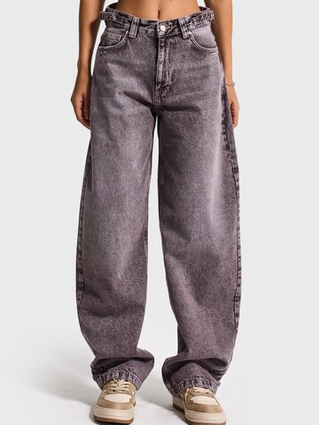 IT'S BASIC Loosefit Jeans 'Skater Mid Rise Jeans' in Bruin