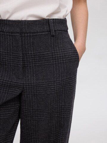 Wide Leg Pantalon à plis SELECTED en gris