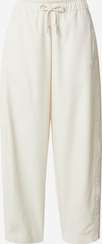 ADIDAS ORIGINALS Loose fit Pants in White: front