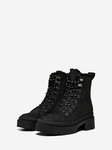 ONLY Lace-Up Ankle Boots 'Phoebe' in Black