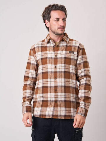 Deeluxe Regular fit Overhemd in Bruin