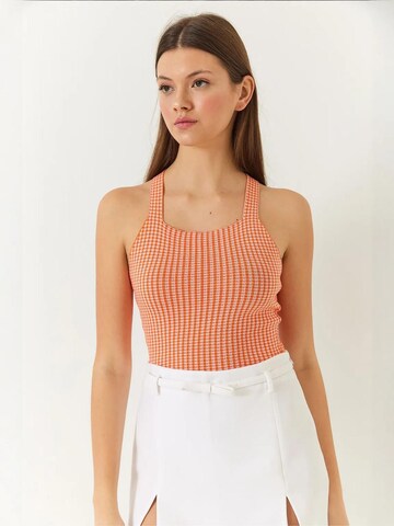 Bianco Lucci Top in Orange