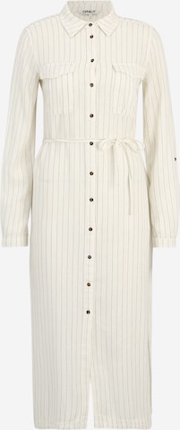 Robe-chemise 'CARO' Only Tall en blanc : devant