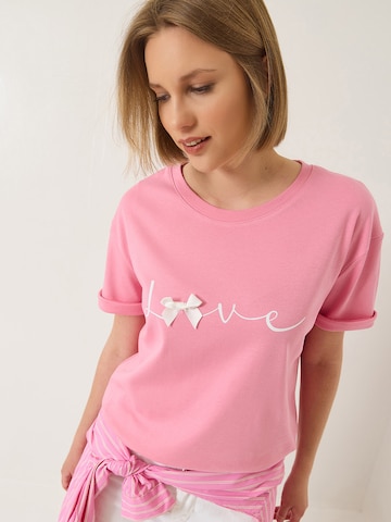 Bianco Lucci Shirt in Pink: front