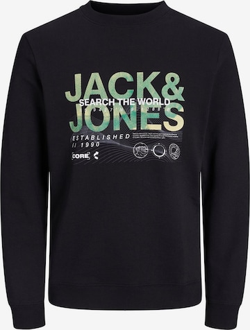 Felpa di Jack & Jones Junior in nero: frontale