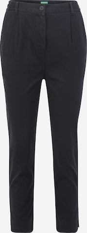 UNITED COLORS OF BENETTON Regular Pleat-front trousers in Black: front