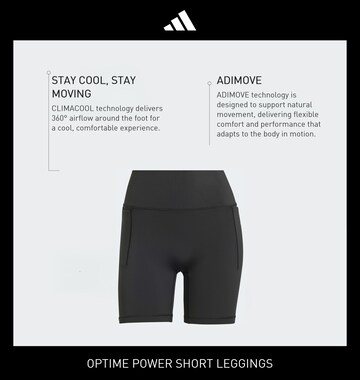 ADIDAS PERFORMANCE Скинни Спортивные штаны 'OPT PWR' в Черный