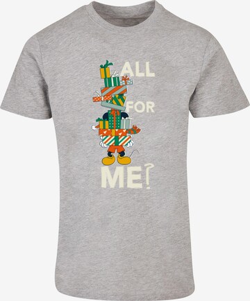 T-Shirt 'Mickey Mouse - Presents All For Me' ABSOLUTE CULT en gris : devant
