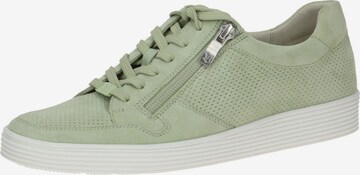 Scarpa stringata sportiva di CAPRICE in verde: frontale