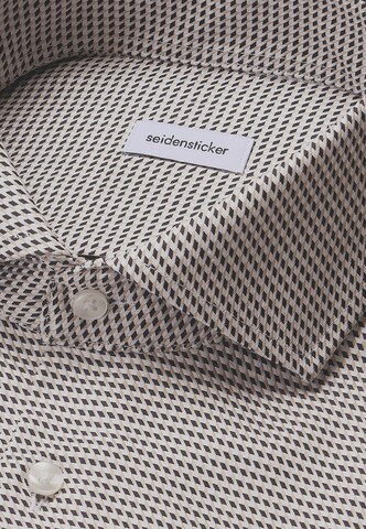 SEIDENSTICKER Regular fit Zakelijk overhemd in Beige