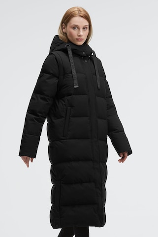 Soccx Winter Coat in Black: front