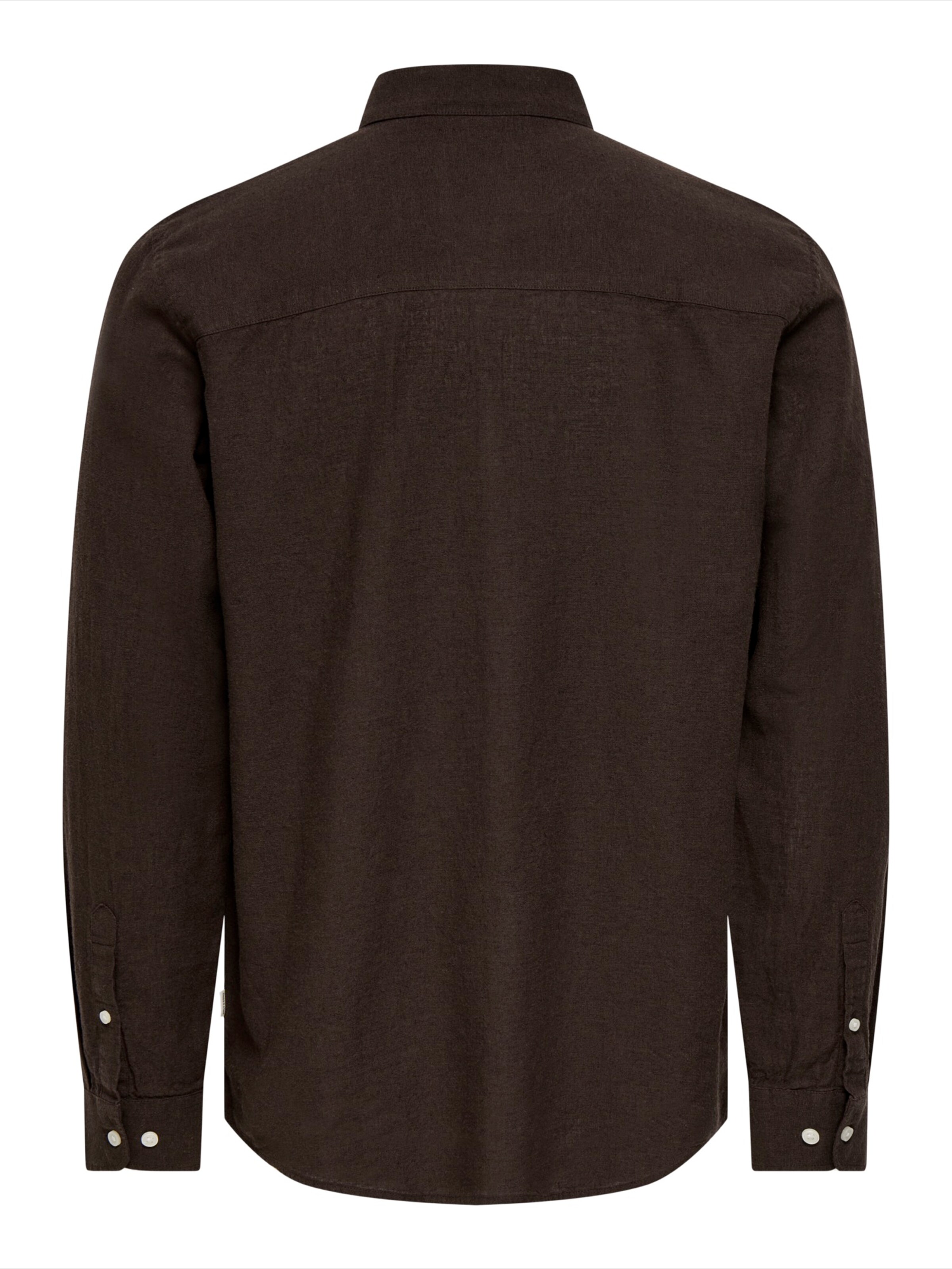 Only & SonsSlim Fit Košulja 'ONSCAIDEN' - smeđa boja