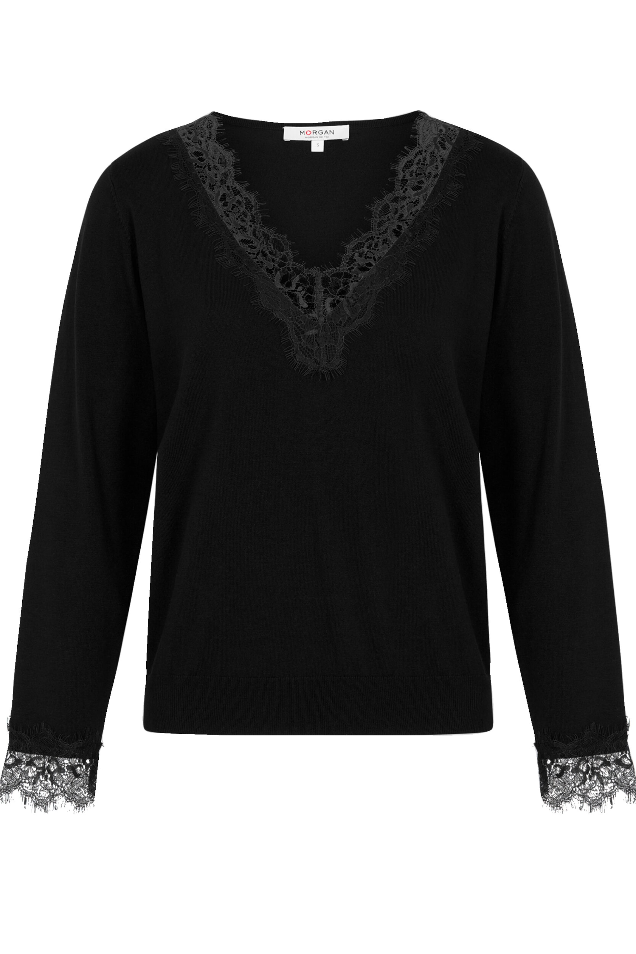 Morgan - Jersey '262-MLACE' en negro: frente