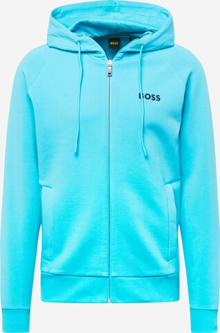 BOSS Sweat jacket 'Saggy' in Blue: front