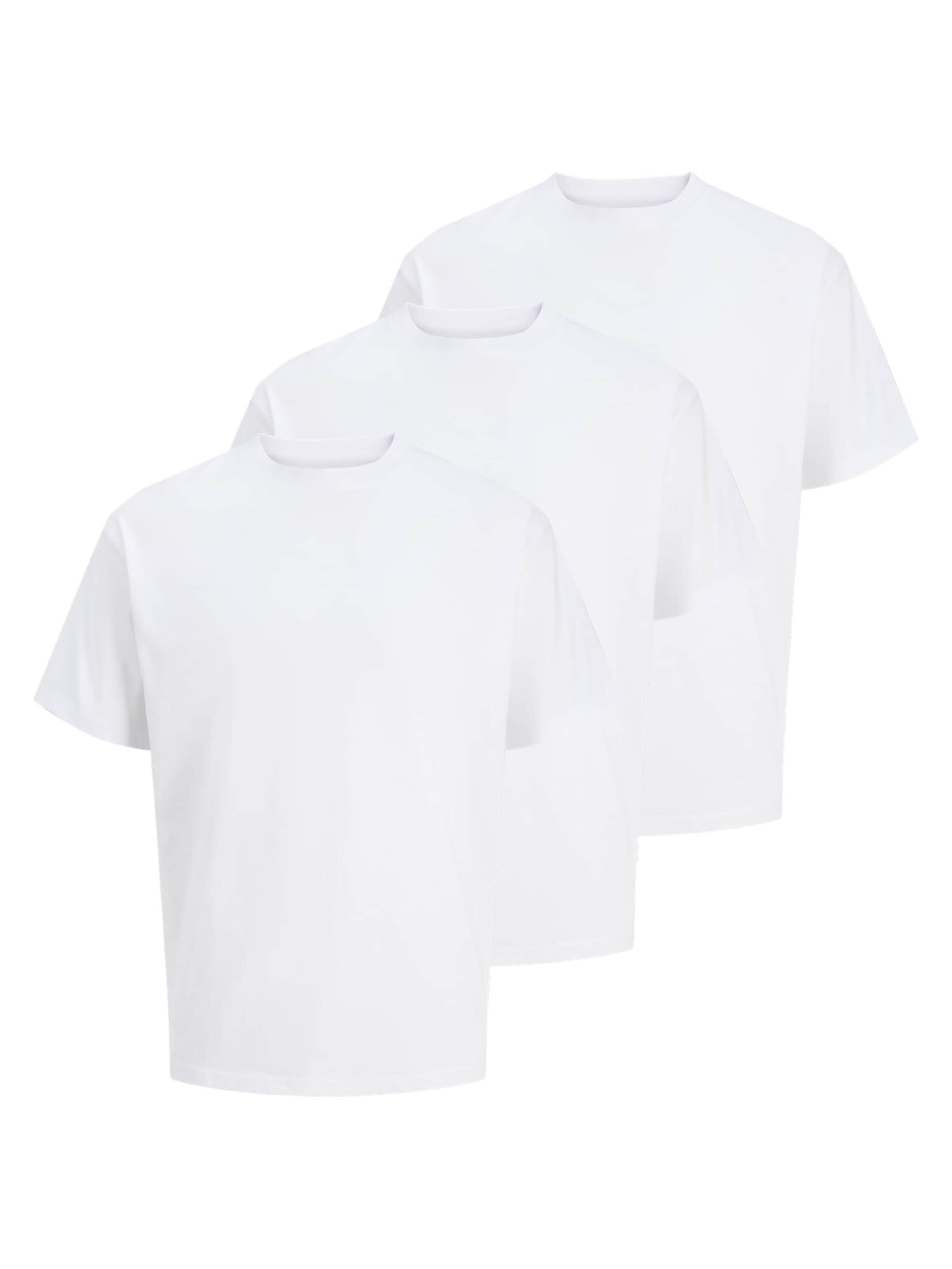 JACK & JONES Shirt 'Cotton Relaxed'‌‌ in Weiß: Vorderseite