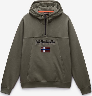 žalia NAPAPIJRI Megztinis be užsegimo 'Burgee 2.0': priekis