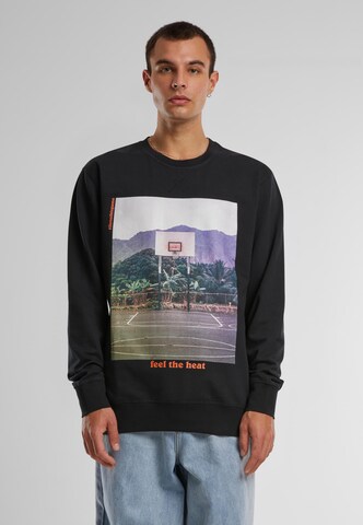 MT Men Sweatshirt 'Feel the Heat' in Black: front