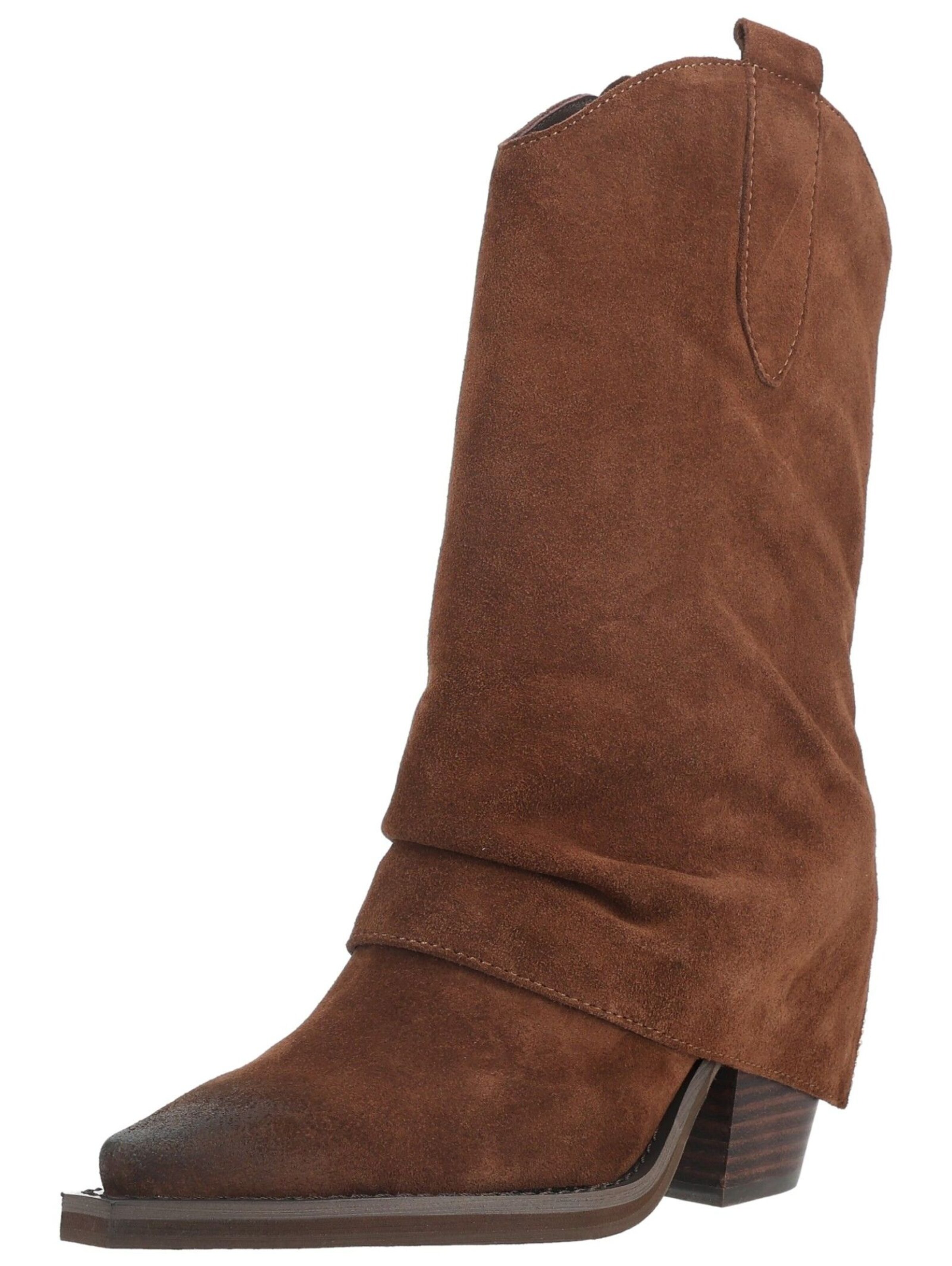 Alma En Pena Cowboy Boots in Beige: front