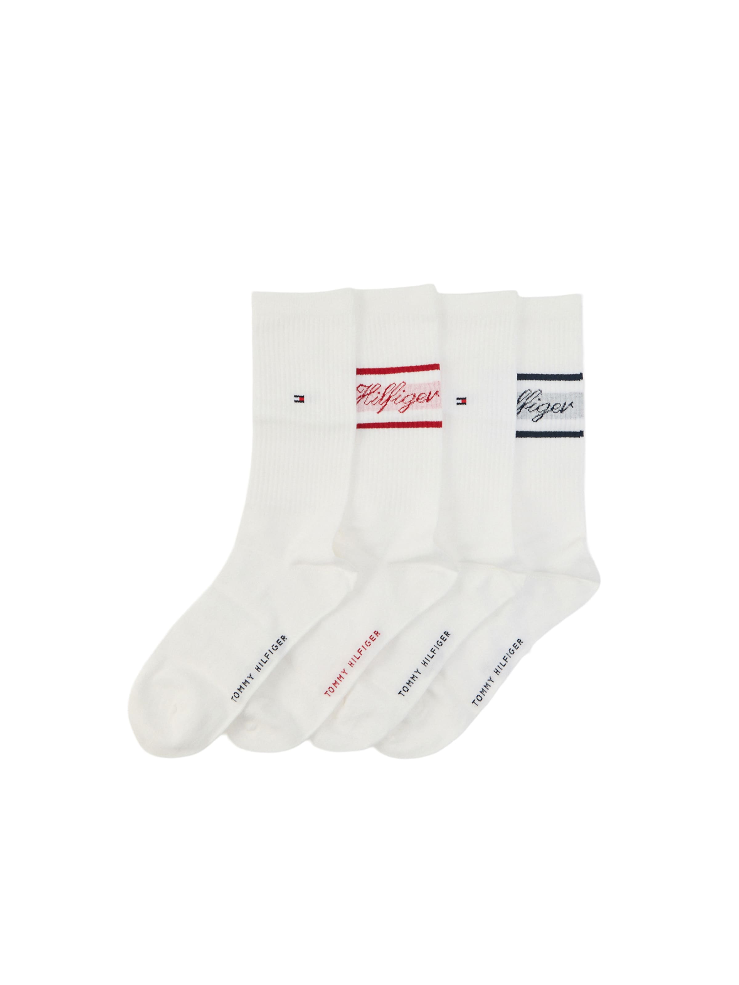 Tommy Hilfiger Underwear Носки в Цвет морской волны / Красный / Светло-красный / Белый, Обзор товара