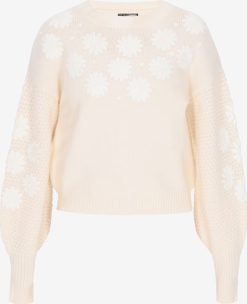 DreiMaster VintageŠiroki pulover - bijela boja: prednji dio