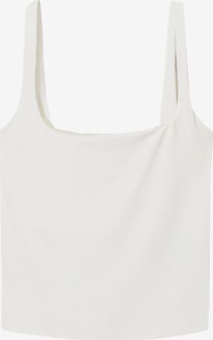 Bershka Toppi värissä valkoinen: etupuoli