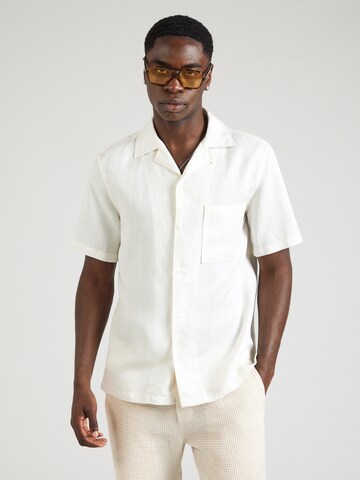 STRELLSON Comfort fit Button Up Shirt 'Cisco' in White: front