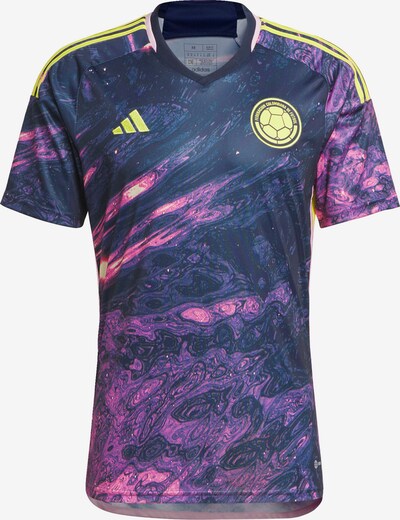 ADIDAS PERFORMANCE Maillot 'Kolumbien Frauenteam 23 Auswärts' en jaune clair / violet clair / violet foncé, Vue avec produit